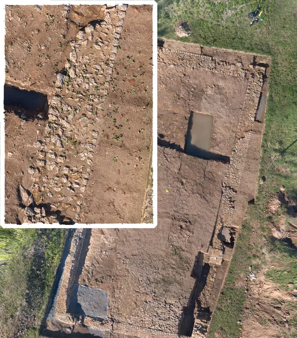 Relevé archéologique par drone, site antique de Cassinomagus (16)